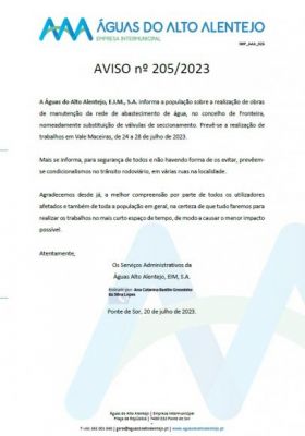 AVISO nº 205/2023