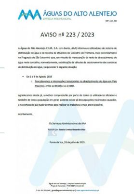 AVISO nº 223/ 2023