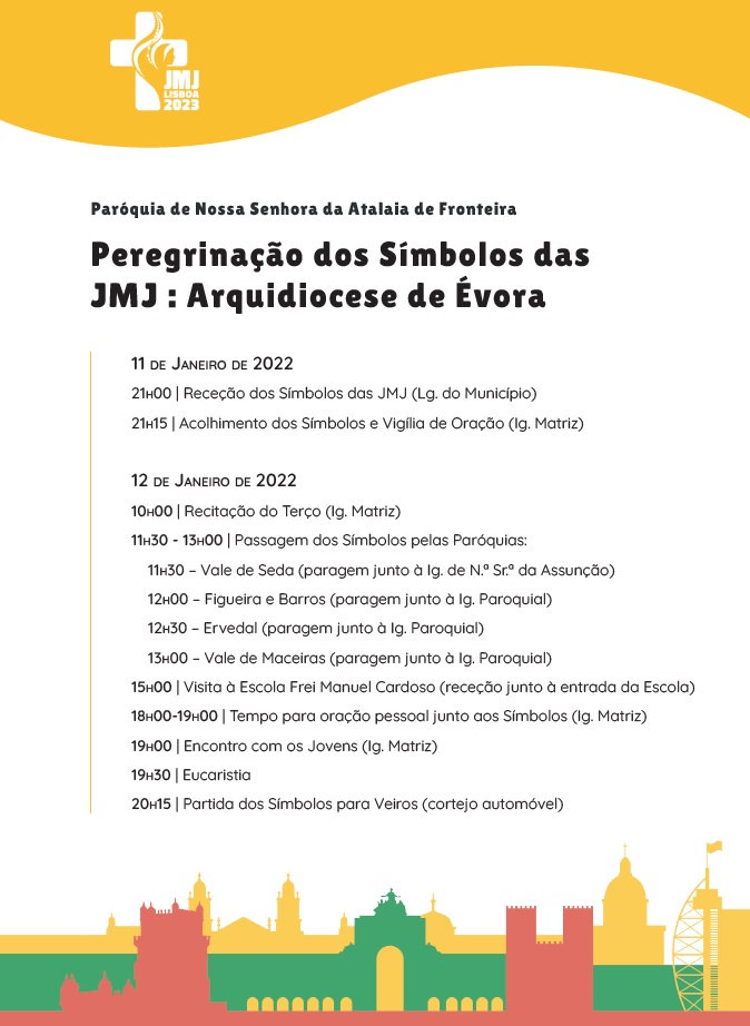 PEREGRINAÇÃO DOS SÍMBOLOS DAS JMJ: ARQUIDIOCESE DE ÉVORA